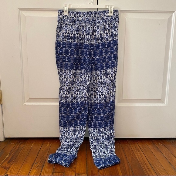 Forever 21 Blue Aztec Printed Harem Pants - Picture 6 of 9